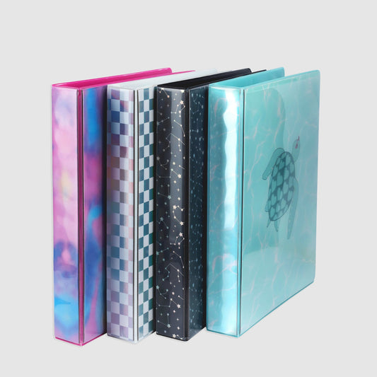 1 Inch Binder, 4 Pack - Colorful